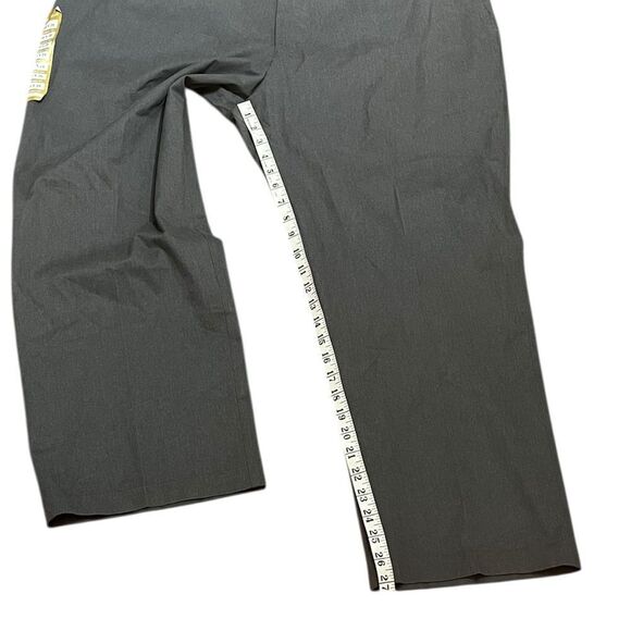Haggar Flat Front Comfort Waistband Trousers in Charcoal, Size 46X29, NWT - Picture 8 of 9